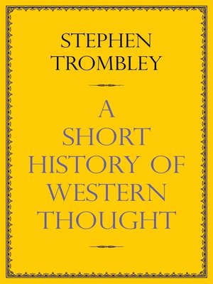 cover image of A Short History of Western Thought